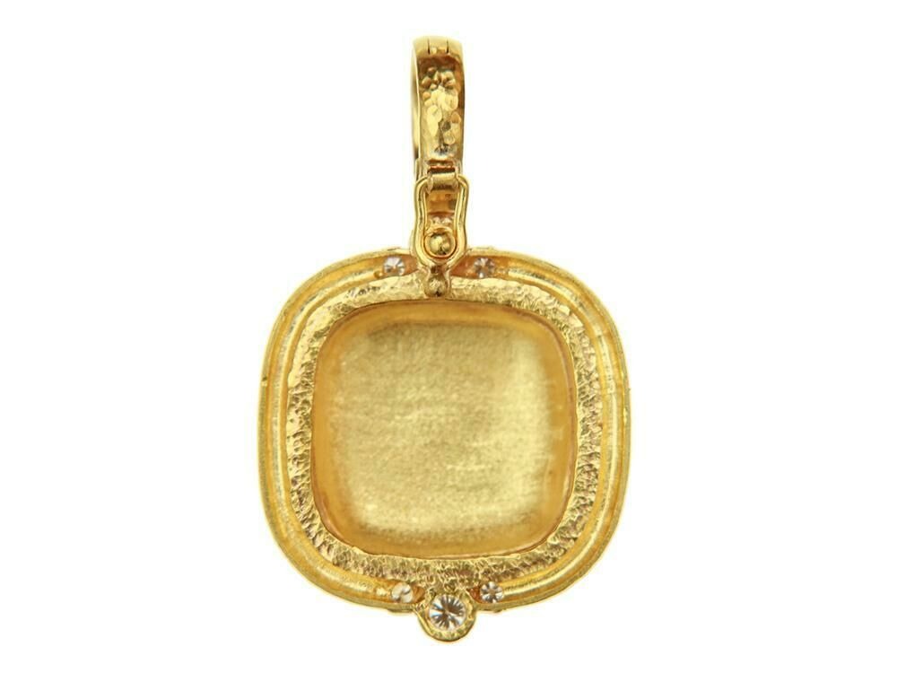 Elizabeth Locke Gold 'Queen Bee' Diamond Pendant