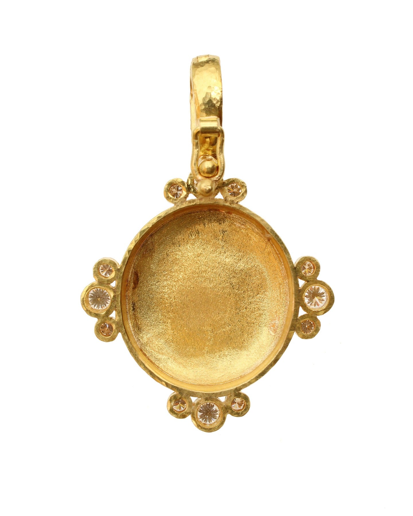 Elizabeth Locke Gold âStagâ Diamond Pendant