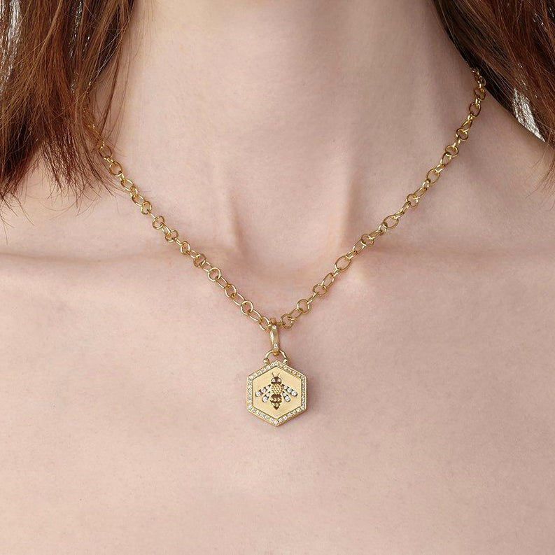 Temple St. Clair Cutout Bee Pendant
