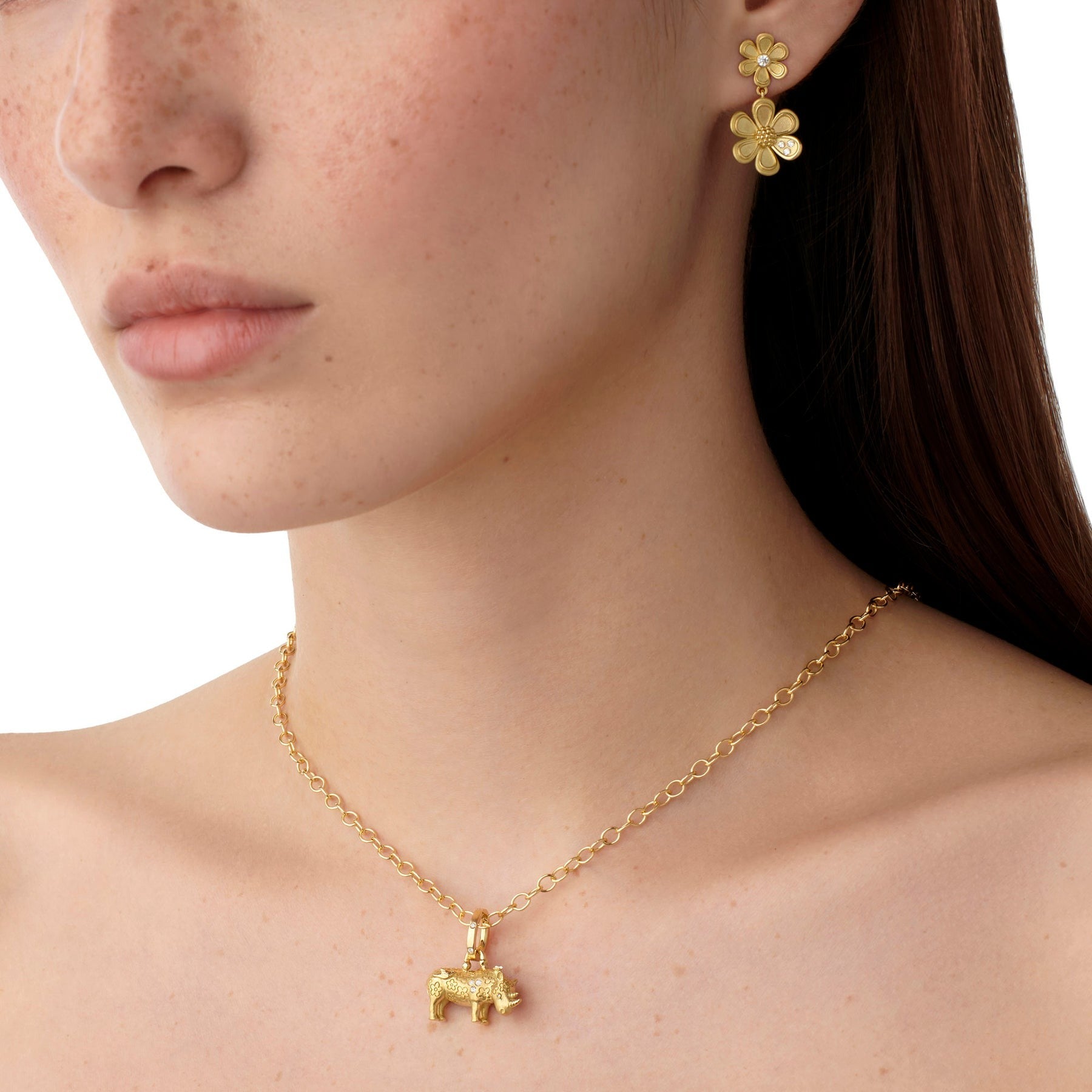 Temple St. Clair Small Kifaru Rhino Pendant