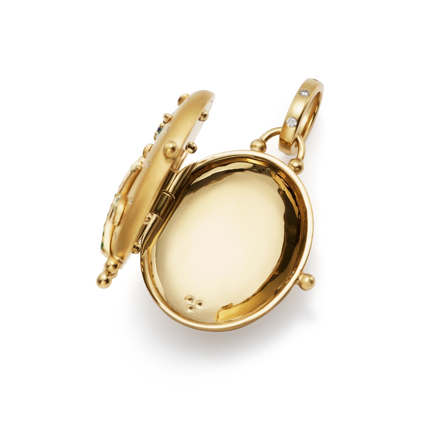 Temple St. Clair Pink Sapphire Small Primavera Locket