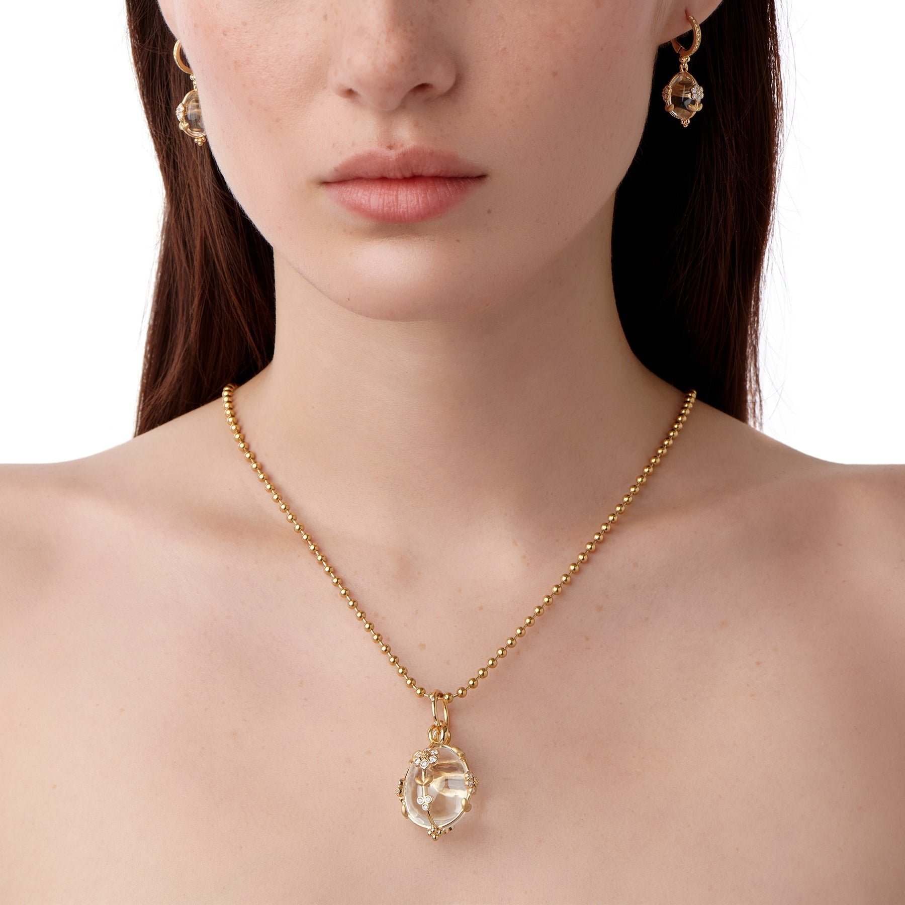 Temple St. Clair Medium Diamond Fiori Amulet