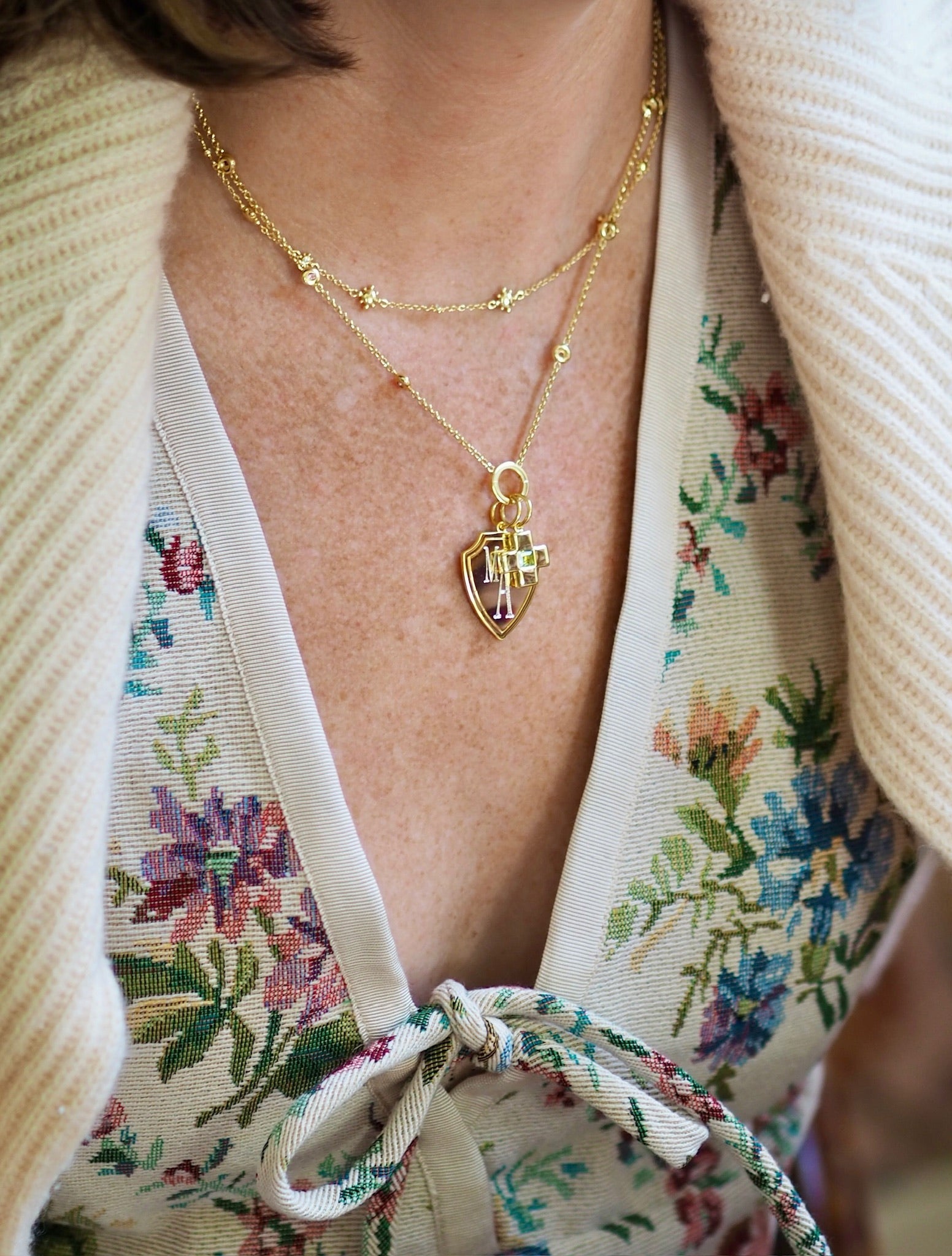 Goldbug Collection Shield Charm