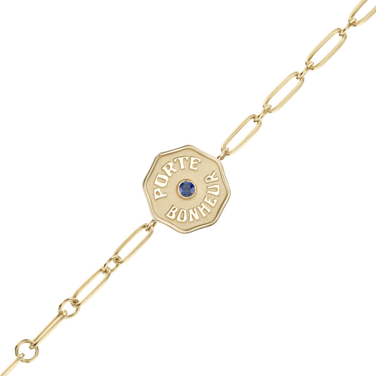 Marlo Laz Petite Porte Bonheur Bracelet Blue Sapphire