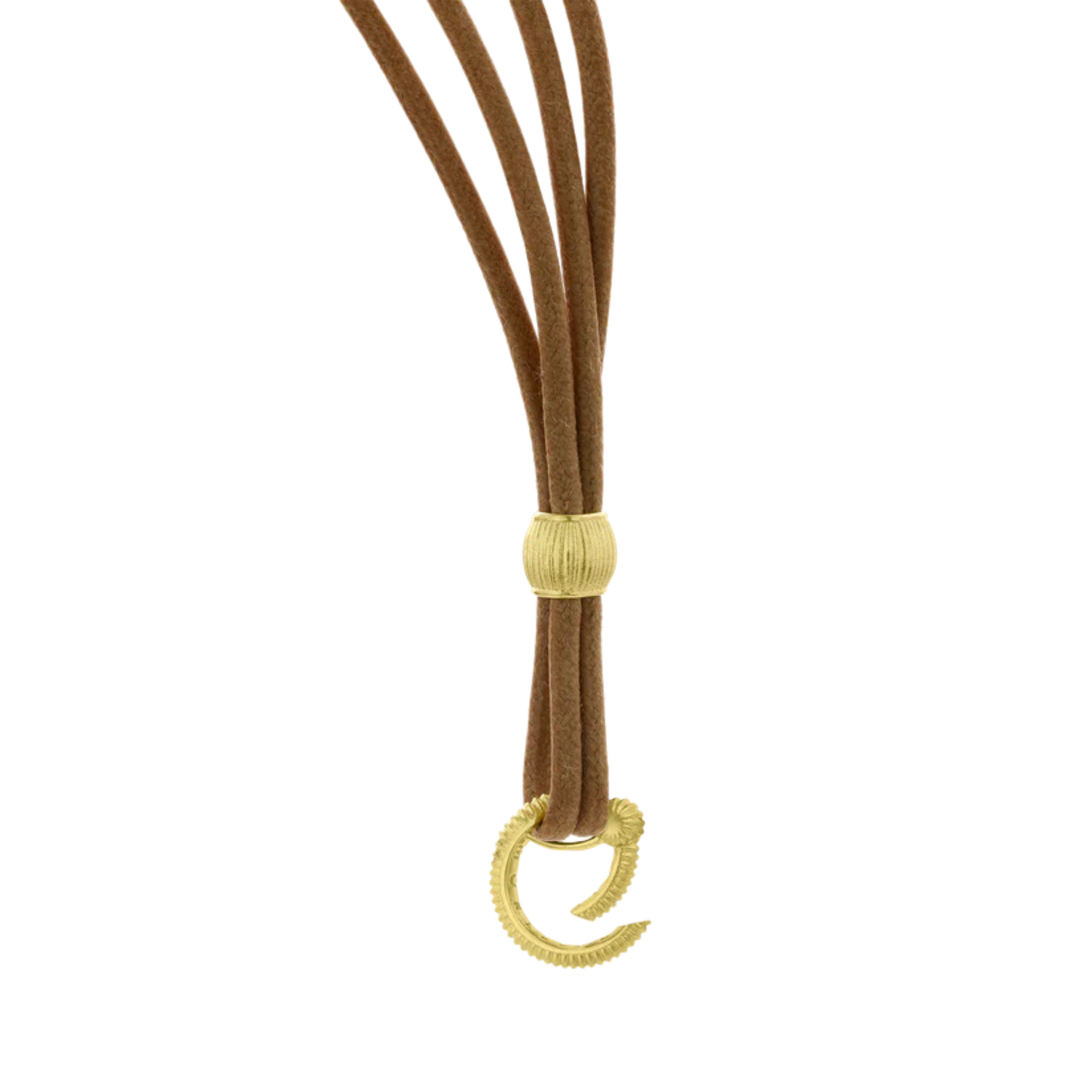 Paul Morelli Meditation Bell Cognac Waxed Cord
