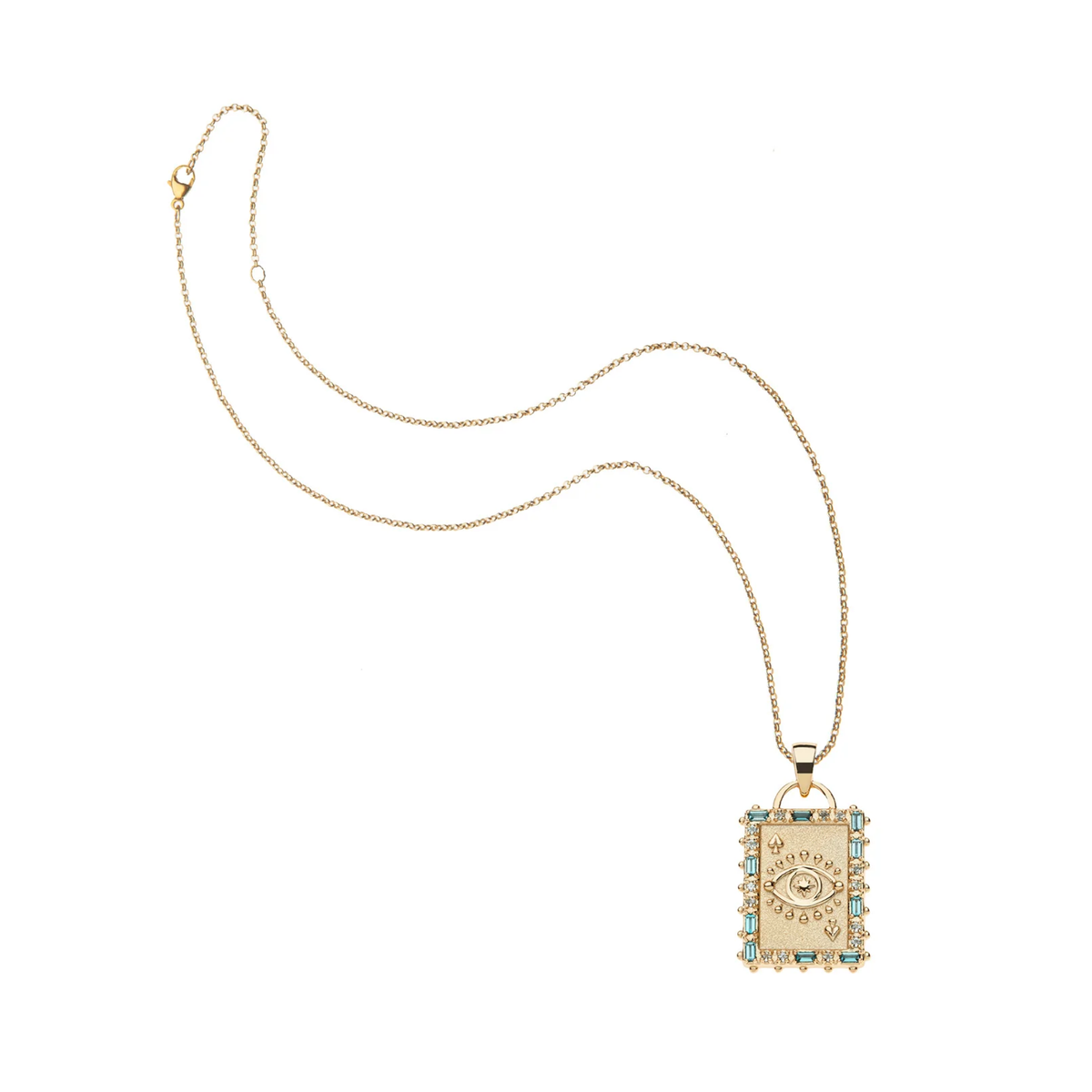Jane Win PROTECT Queen of Spades Card Pendant Necklace