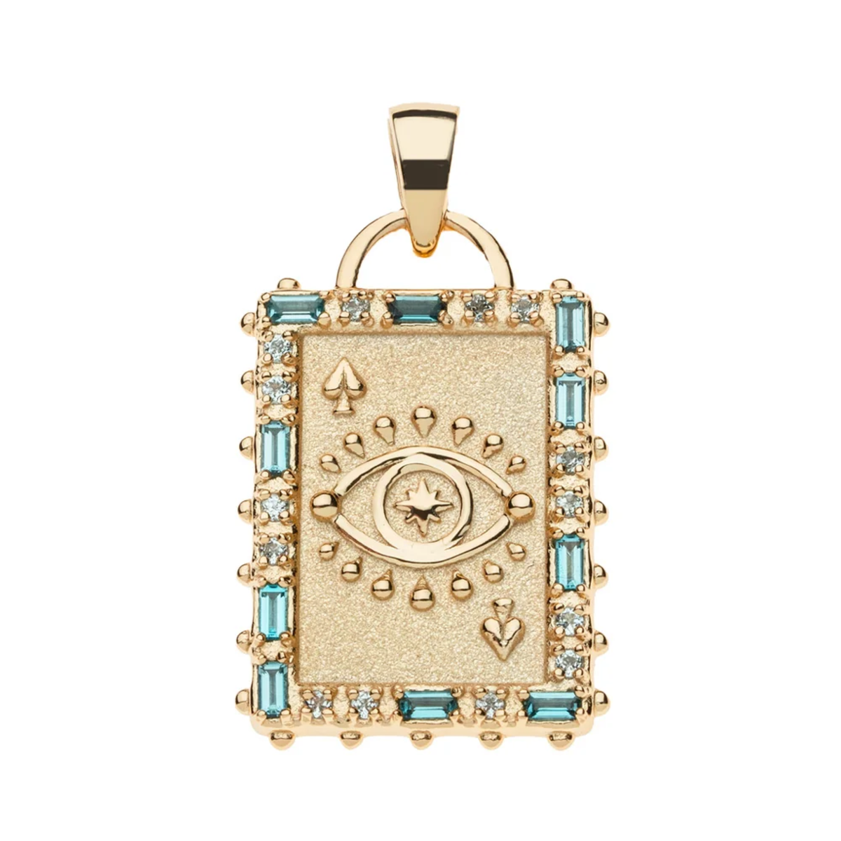 Jane Win PROTECT Queen of Spades Card Pendant Necklace