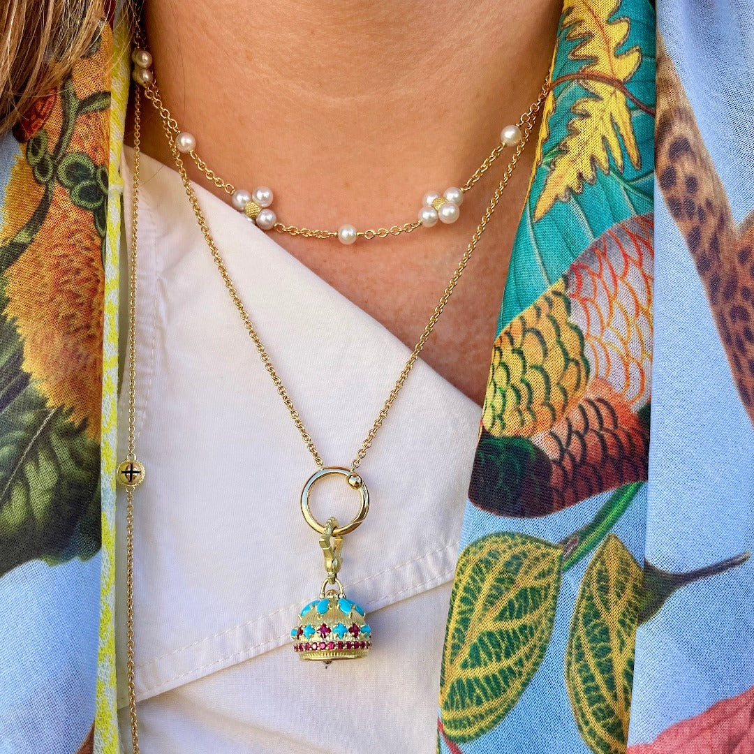 Paul Morelli Meditation Bell Slider Necklace