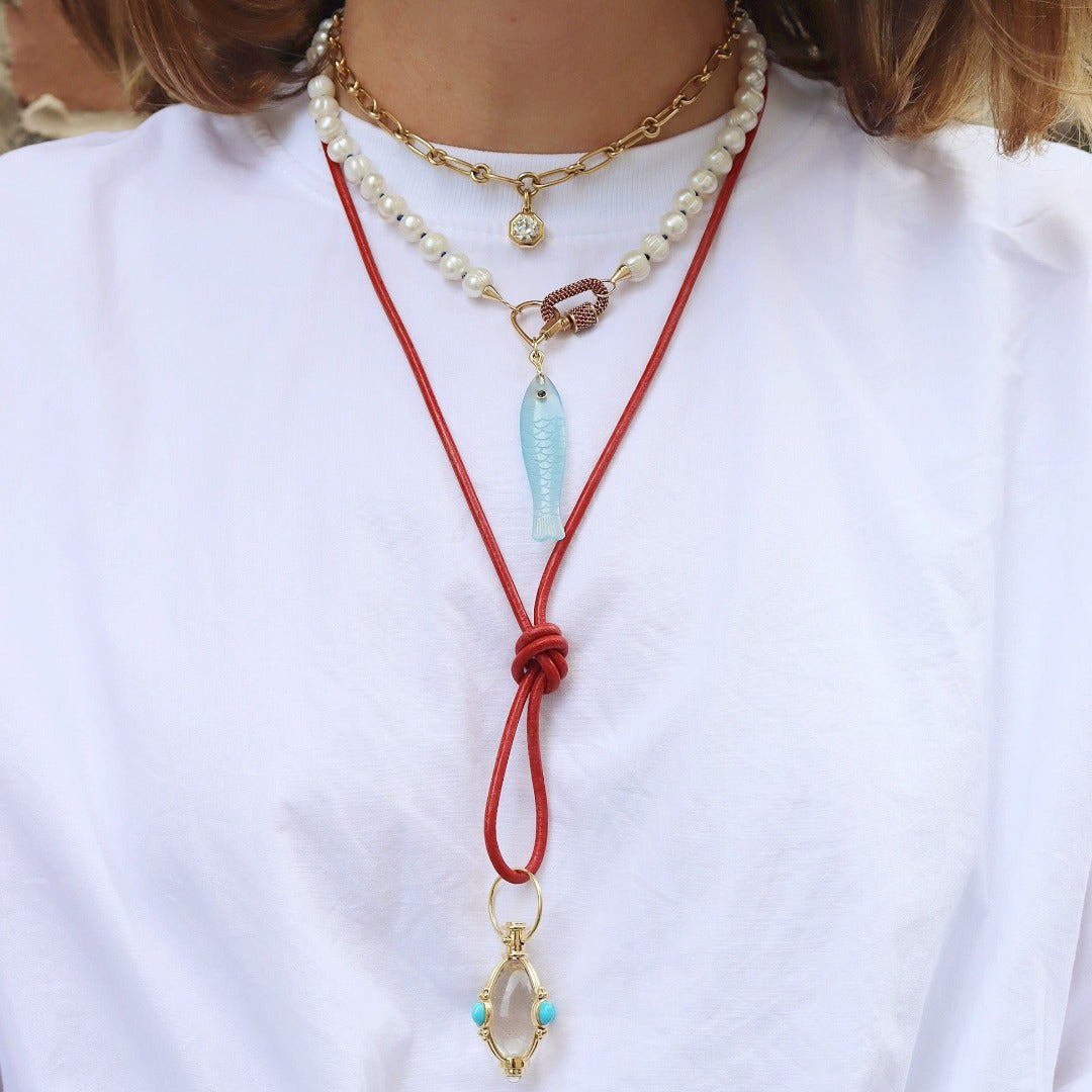 Marla Aaron 14K Yellow Gold Baby Drop Lock