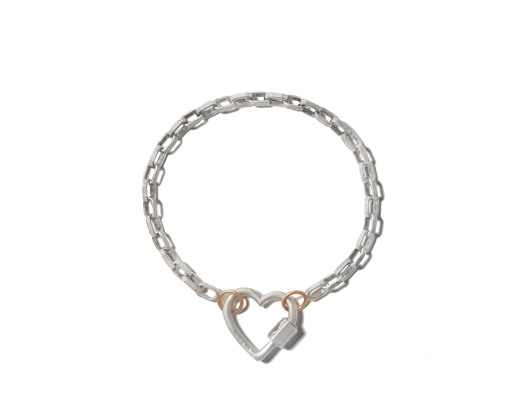 Marla Aaron Polished Silver Biker Chain Bracelet