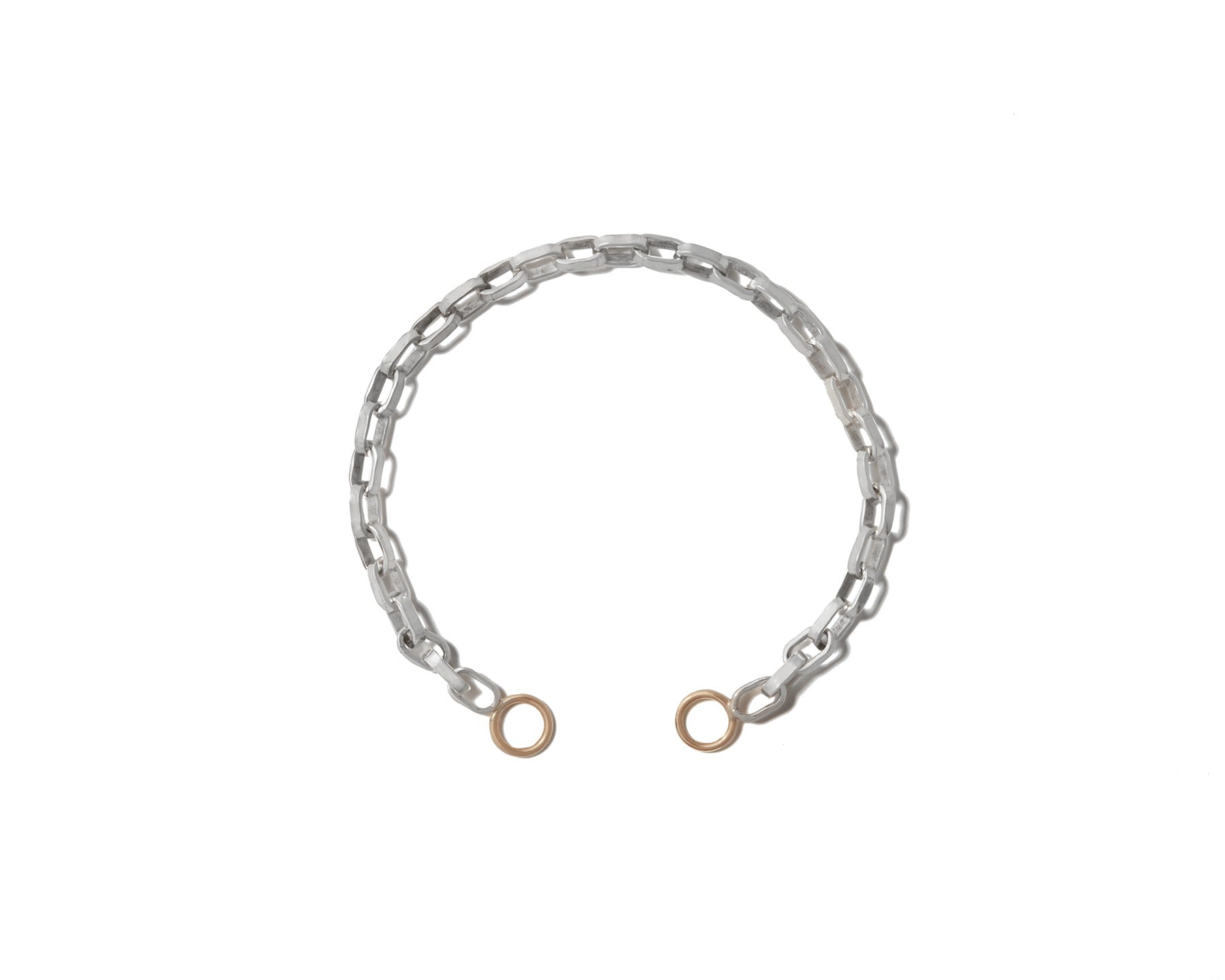 Marla Aaron Polished Silver Biker Chain Bracelet