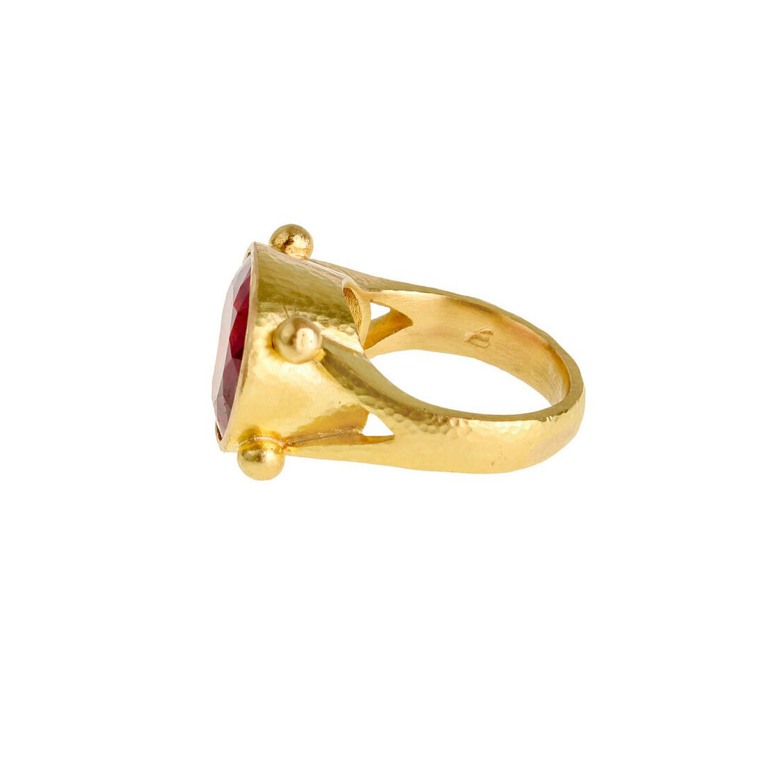 Elizabeth Locke Oval Pink Tourmaline Ring