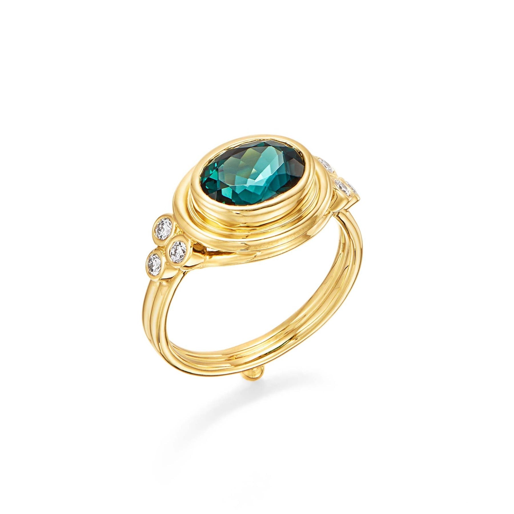 Temple St. Clair Indicolite Classic Temple Ring