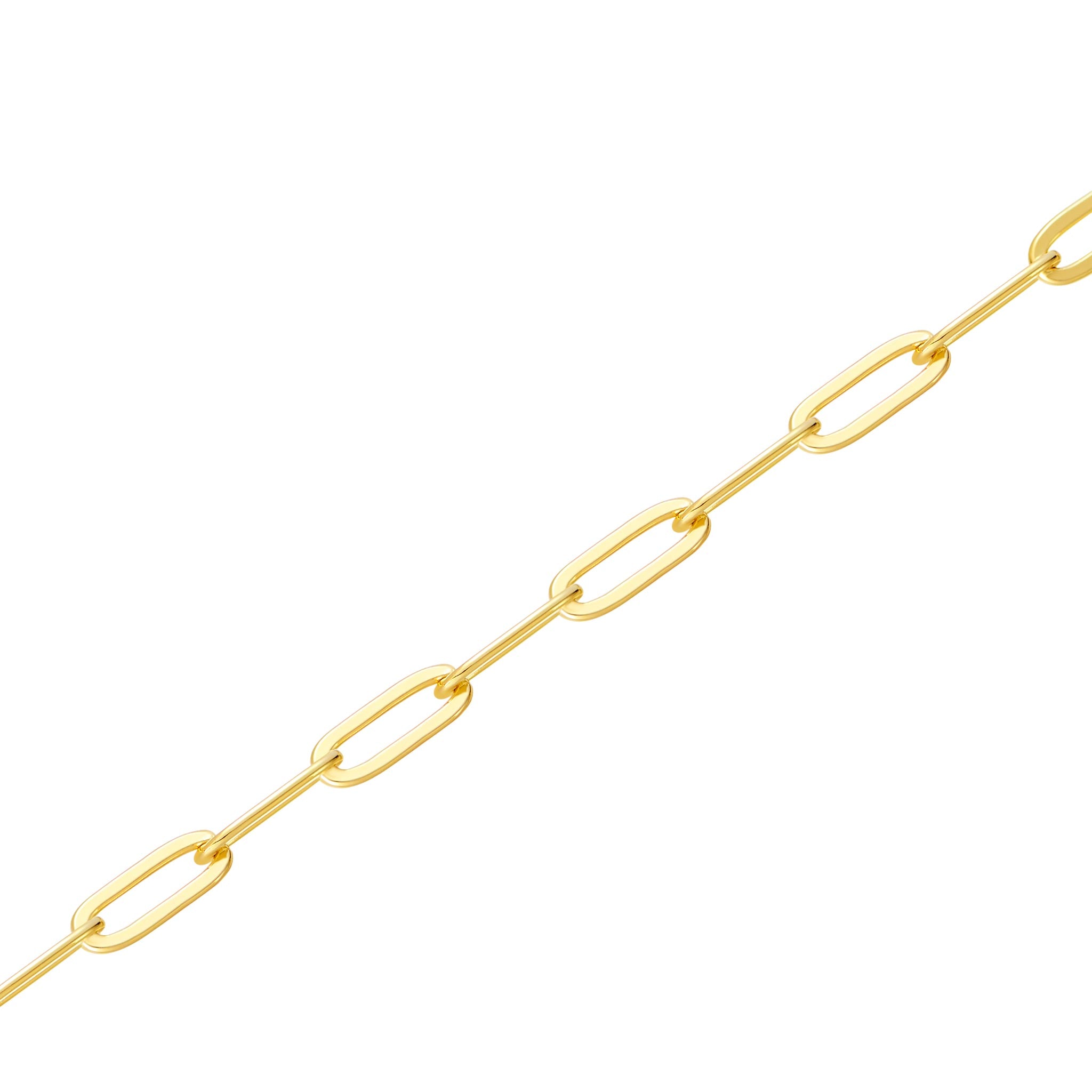 Charles Garnier Gold-Plated Sterling Silver 3mm Paperclip Chain Necklace 24"