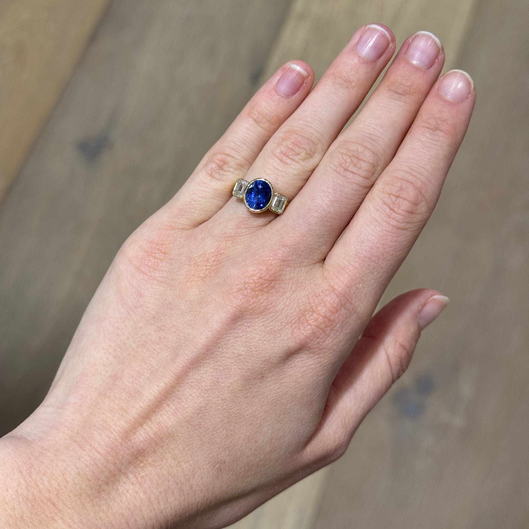Single Stone Sapphire Amelia Ring