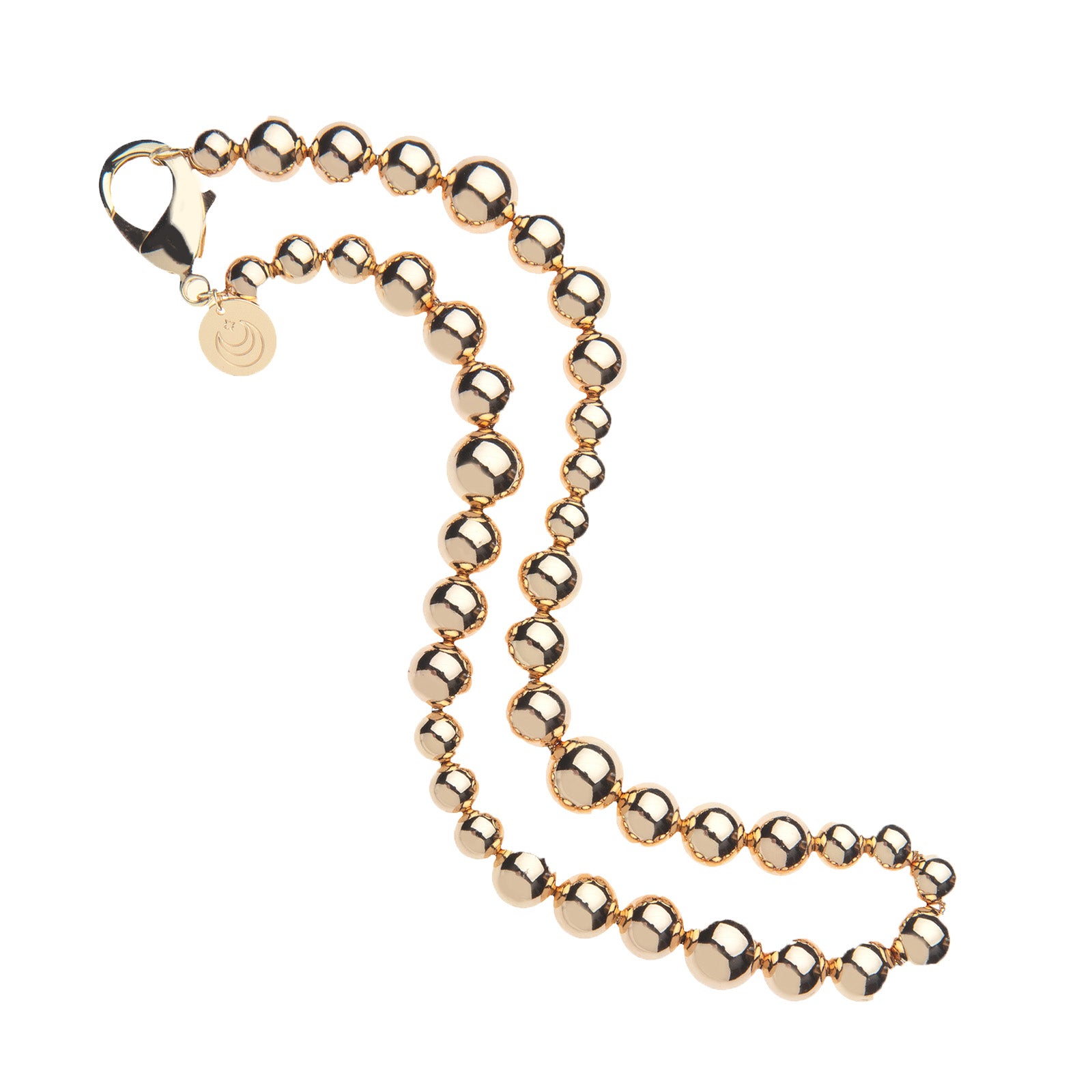 Jane Win Sun Reflection Beaded Necklace 16"