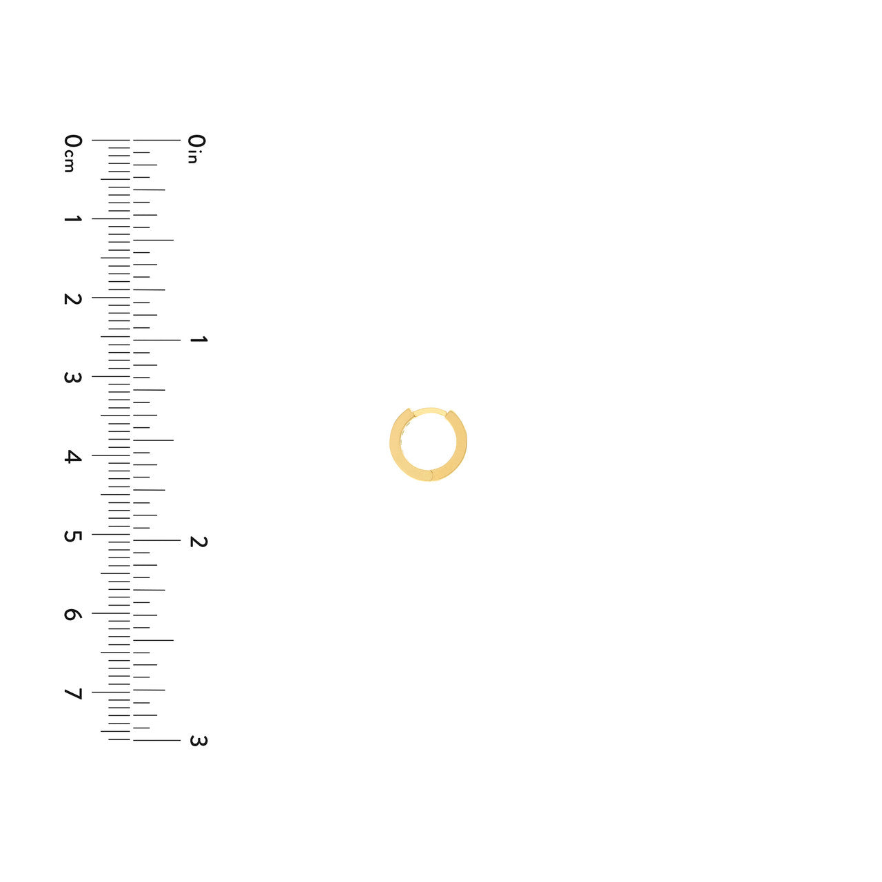 Turquoise 14K Yellow Gold 10mm Huggie Earrings