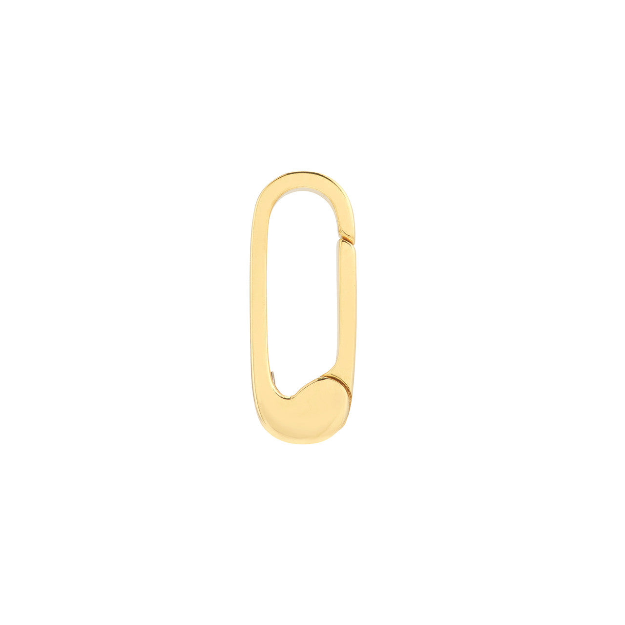 14K Yellow Gold Square Wire Push Clasp