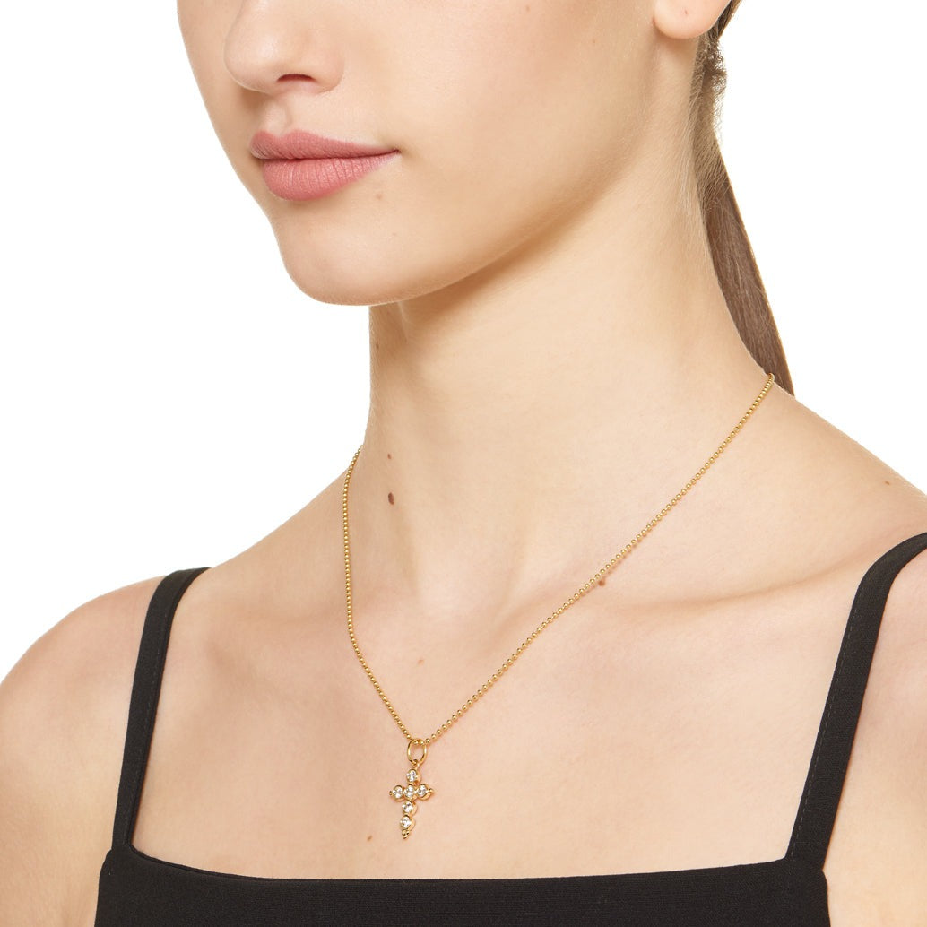 Temple St. Clair Diamond Classic Cross Pendant