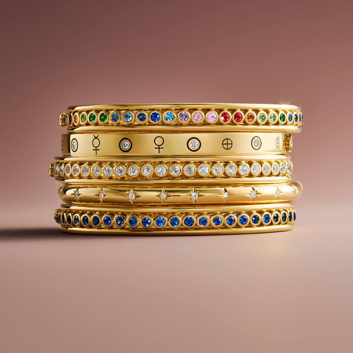 Temple St. Clair Eternity Blue Sapphire Bracelet