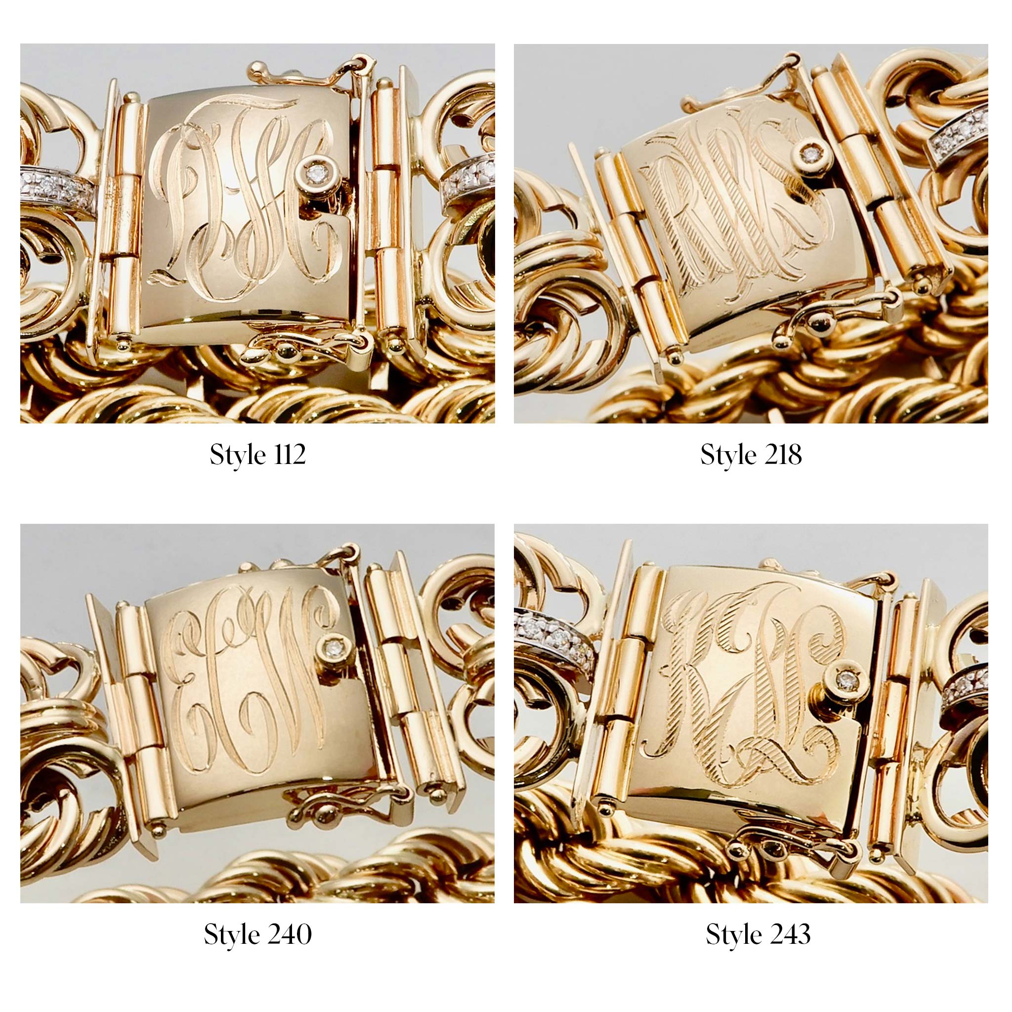 Club Top Hand Engraving Styles