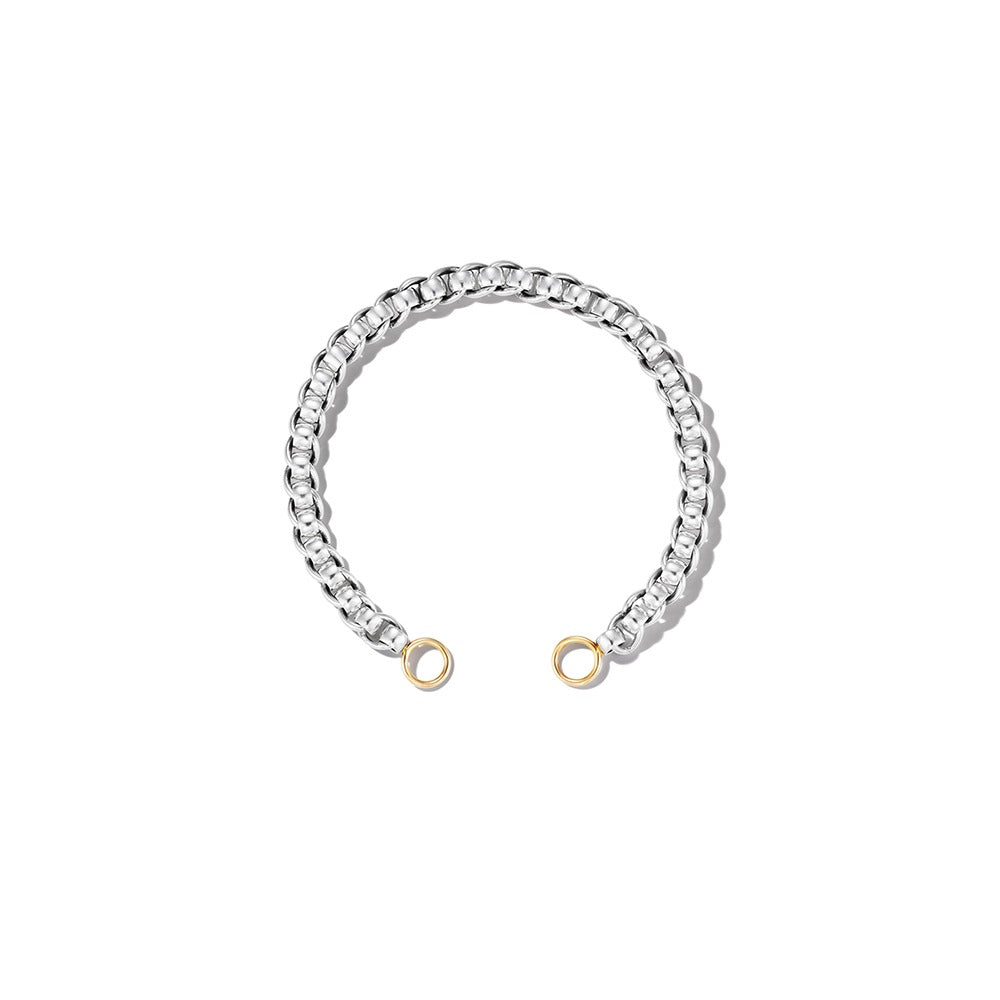 Marla Aaron Silver Rolling Curb Chain Bracelet