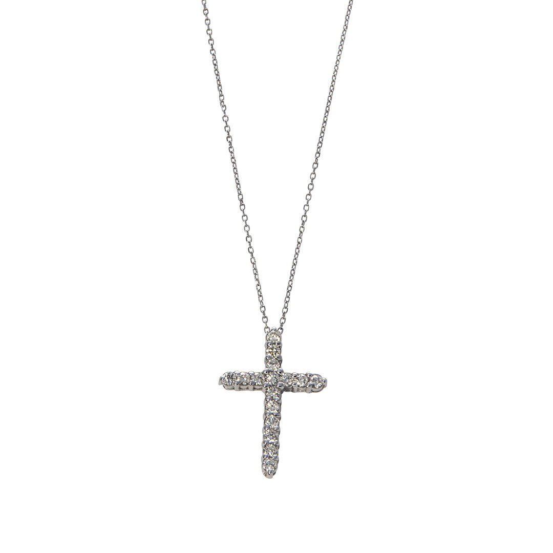 White diamond cross pendant Clearance