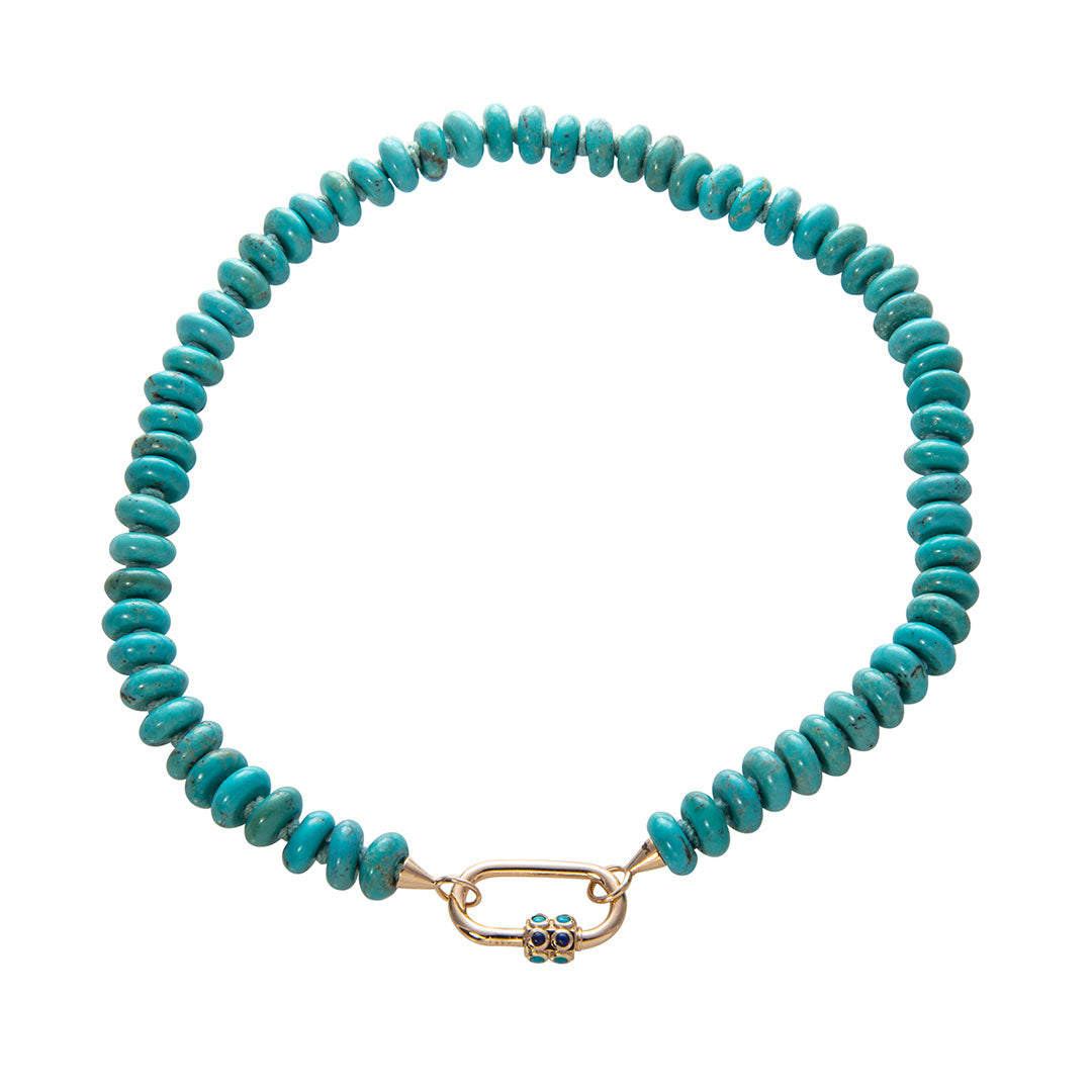 Marla Aaron Turquoise Rondelle Strand