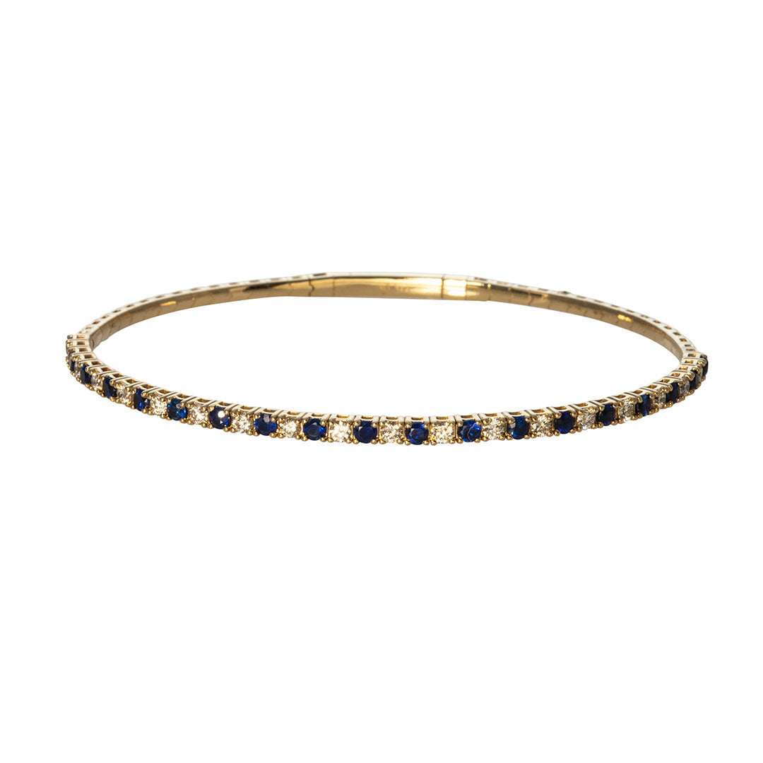 Sapphire diamond gold bracelet Clearance