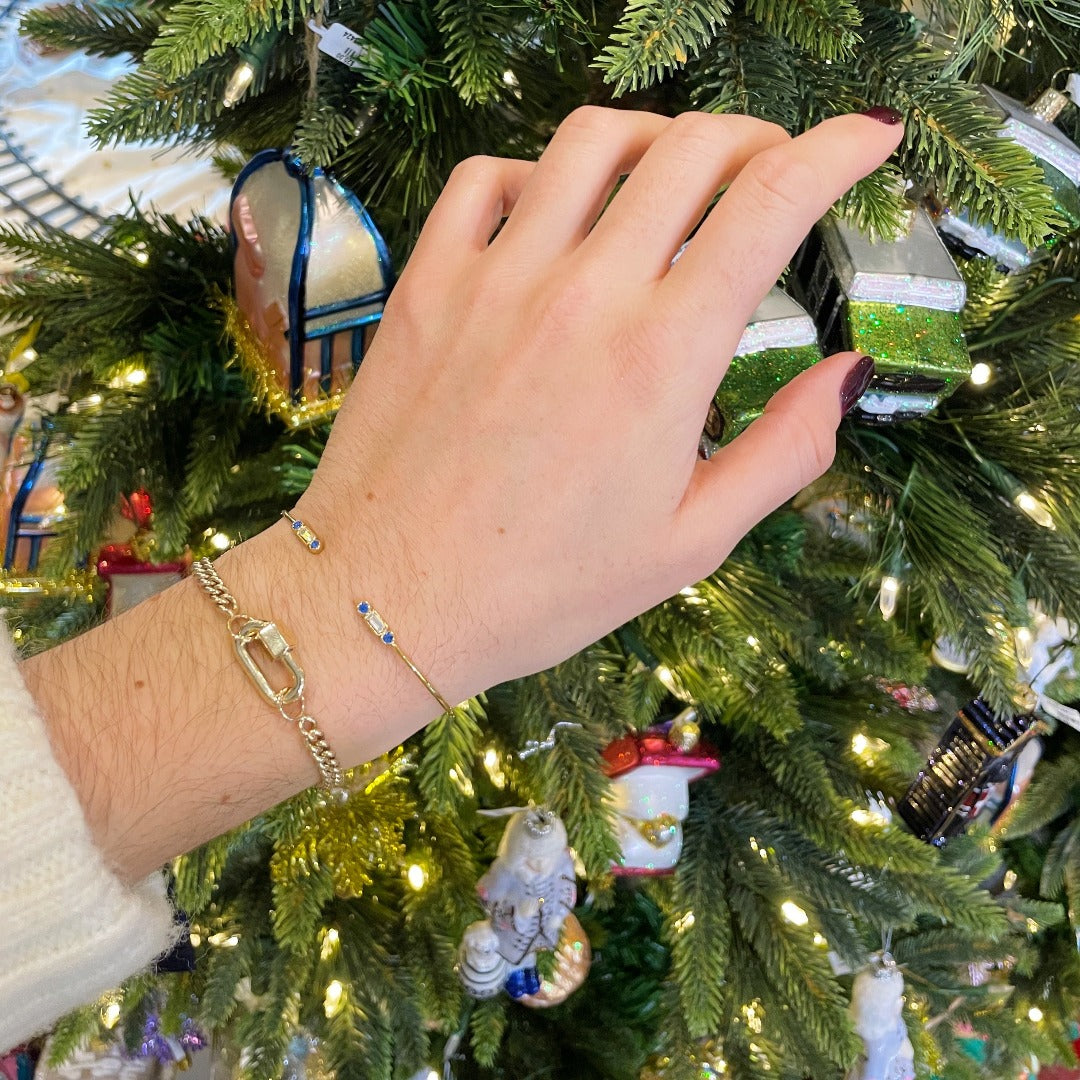 Marla Aaron 14K Gold Heavy Curb Chain Bracelet