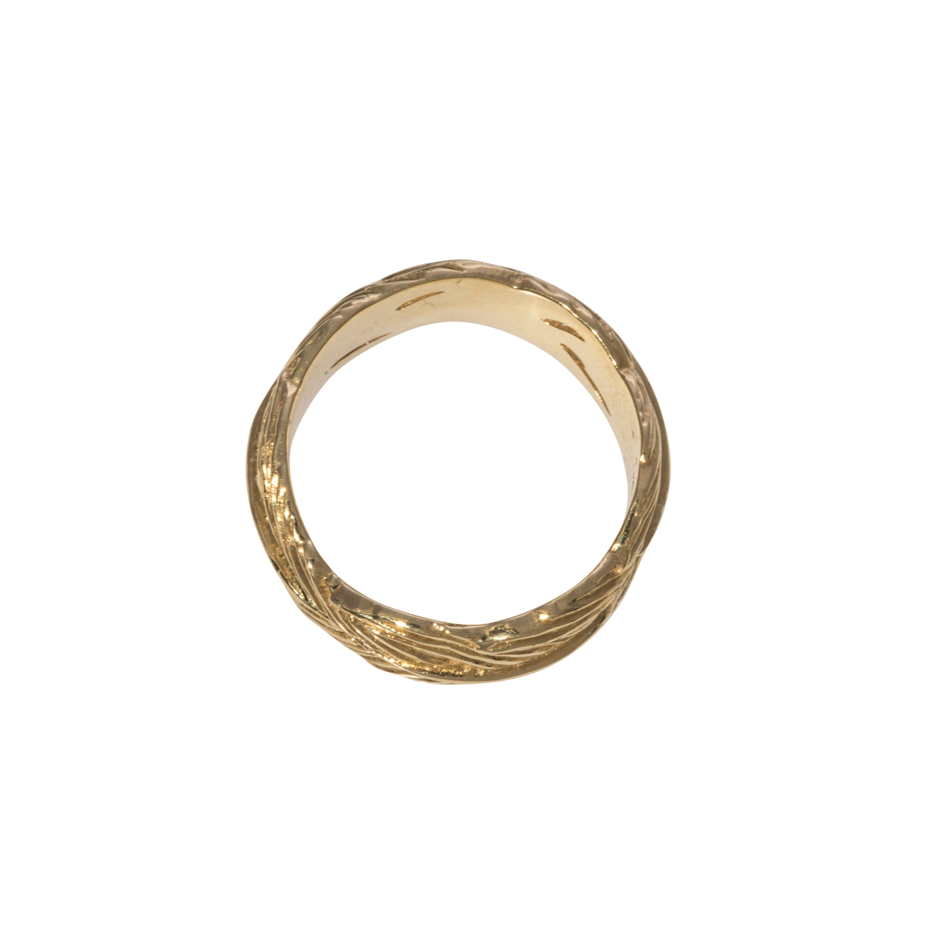 Grainger McKoy Wide Feather Diamond Ring