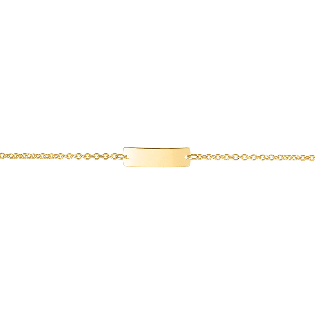 Baby 14K Yellow Gold ID Bracelet