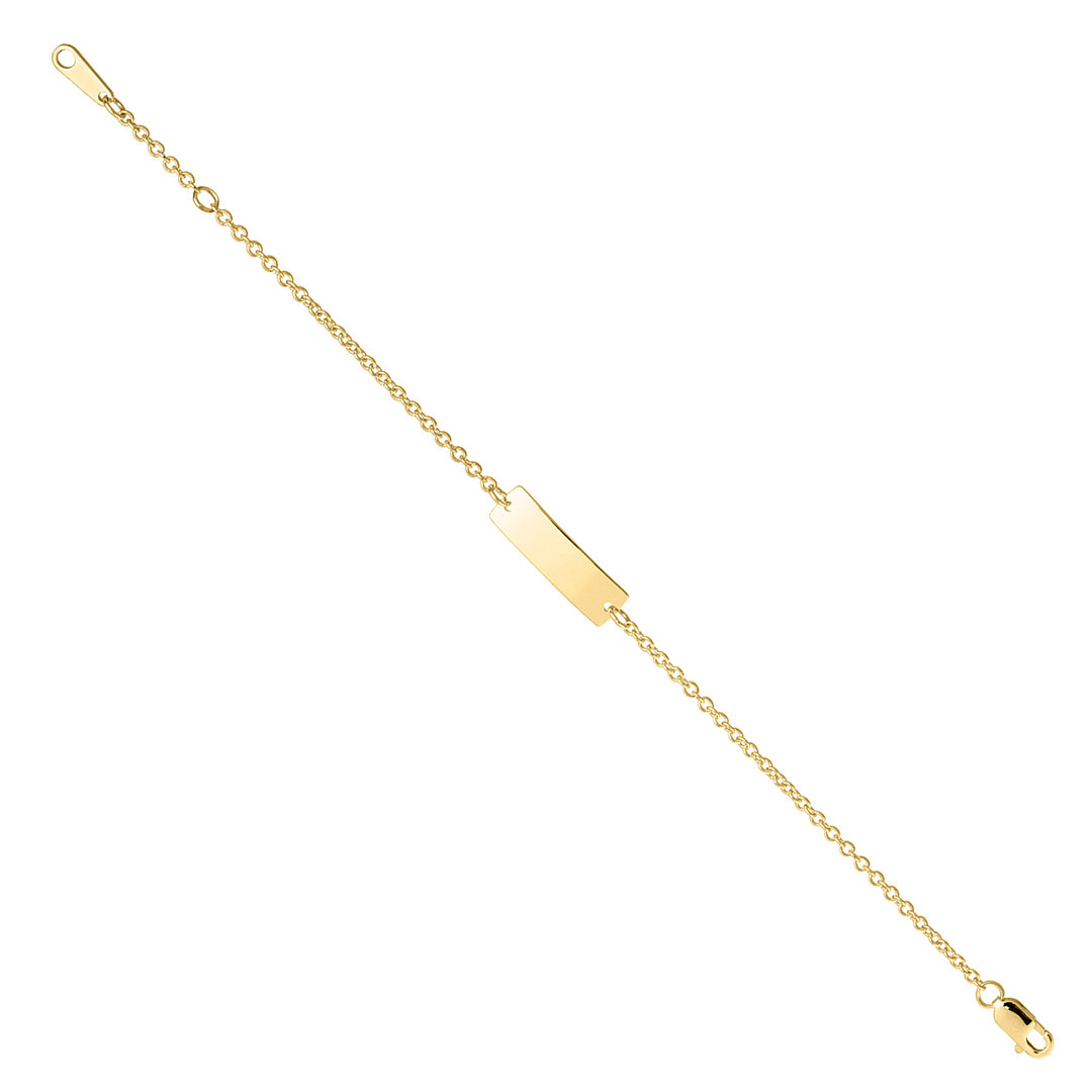 Baby 14K Yellow Gold ID Bracelet