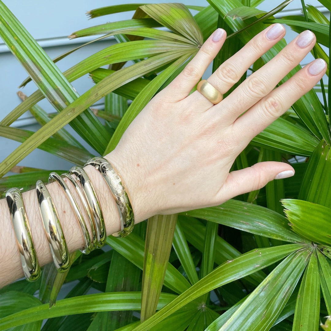 14K Yellow Gold Polished 8mm Bangle