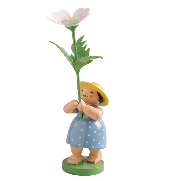 Wendt & Kuhn Girl with Anemone Wooden Figurine