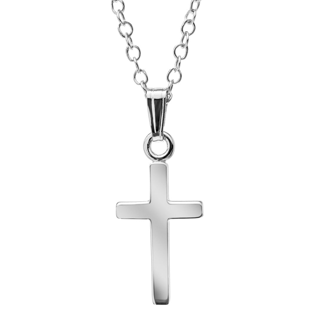 Child Sterling Silver Cross Pendant Necklace