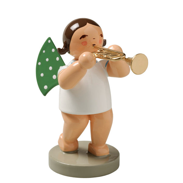 Wendt & Kuhn Angel with Trumpet Wooden Figurine