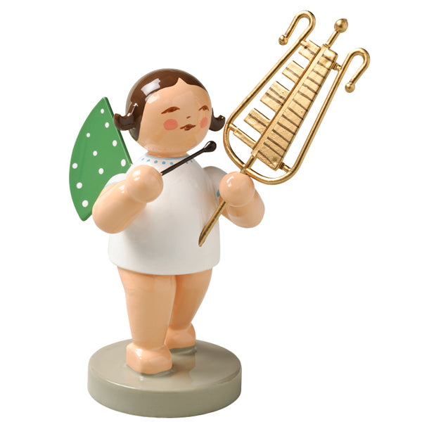 Wendt & Kuhn Angel with Chimes Wooden Figurine Brown