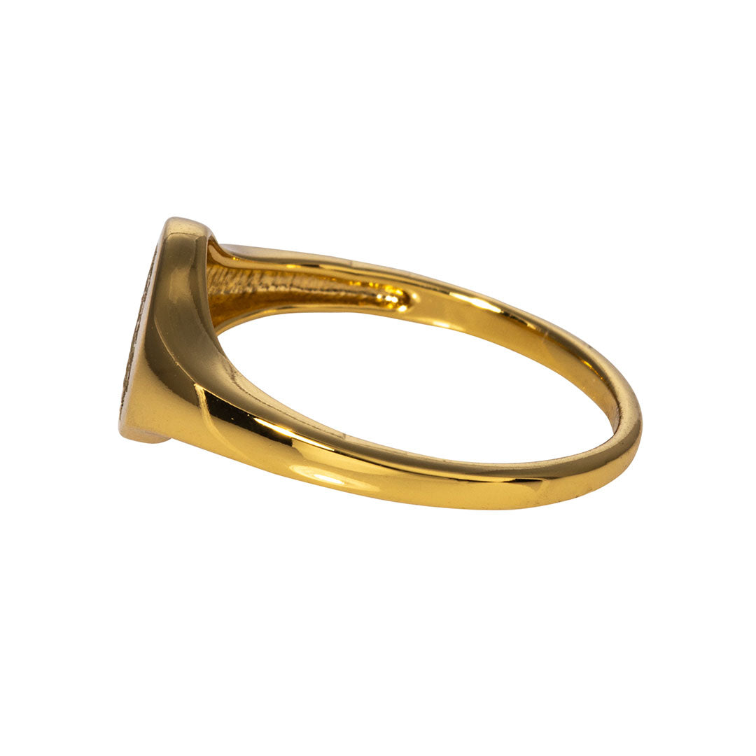 Goldbug Crest Signet Ring