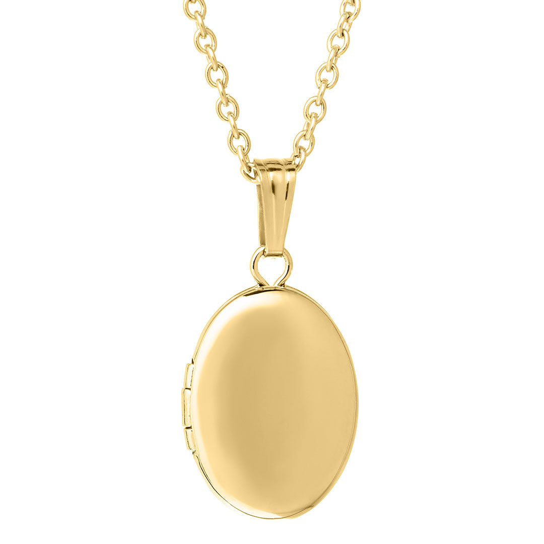 Childrens gold locket necklace Clearance