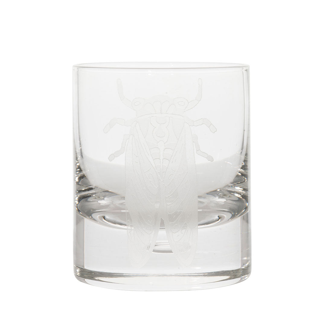 Goldbug Collection’s crystal double old-fashioned DOF whiskey rocks glass