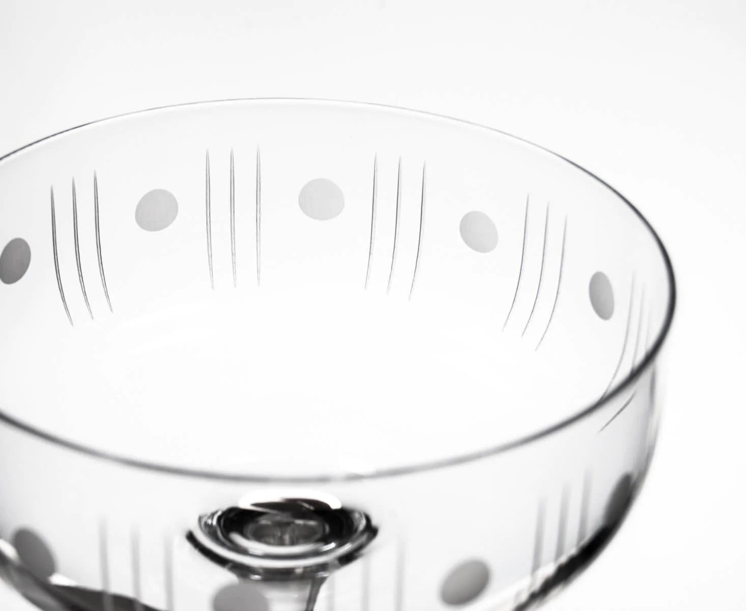 Mid Century Modern Coupe Glass