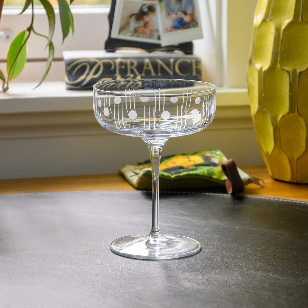Mid Century Modern Coupe Glass