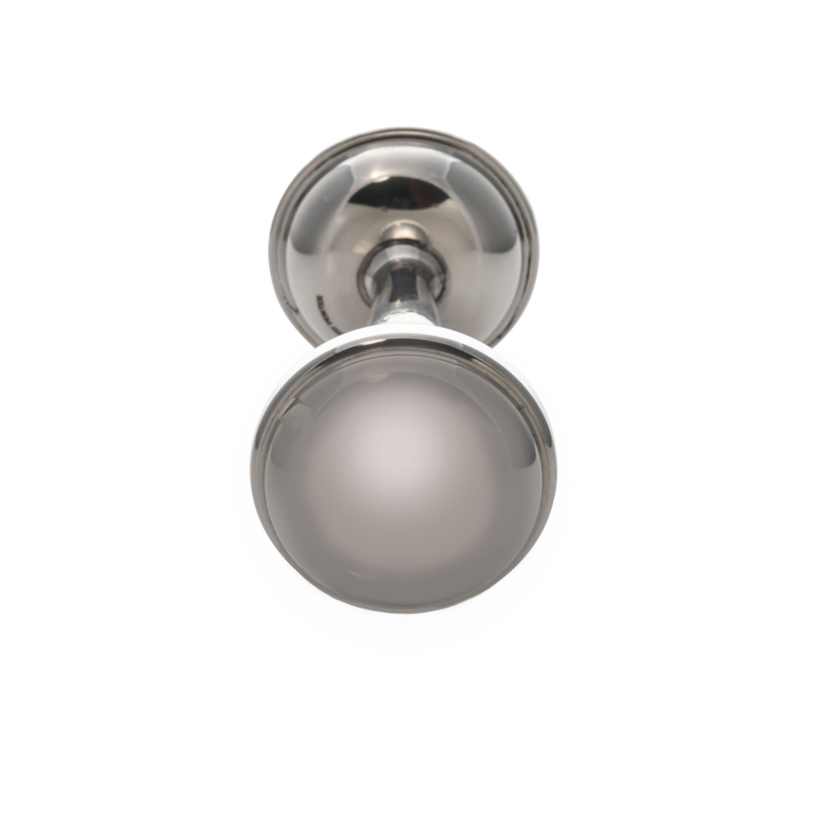 Pewter Dumbbell Baby Rattle