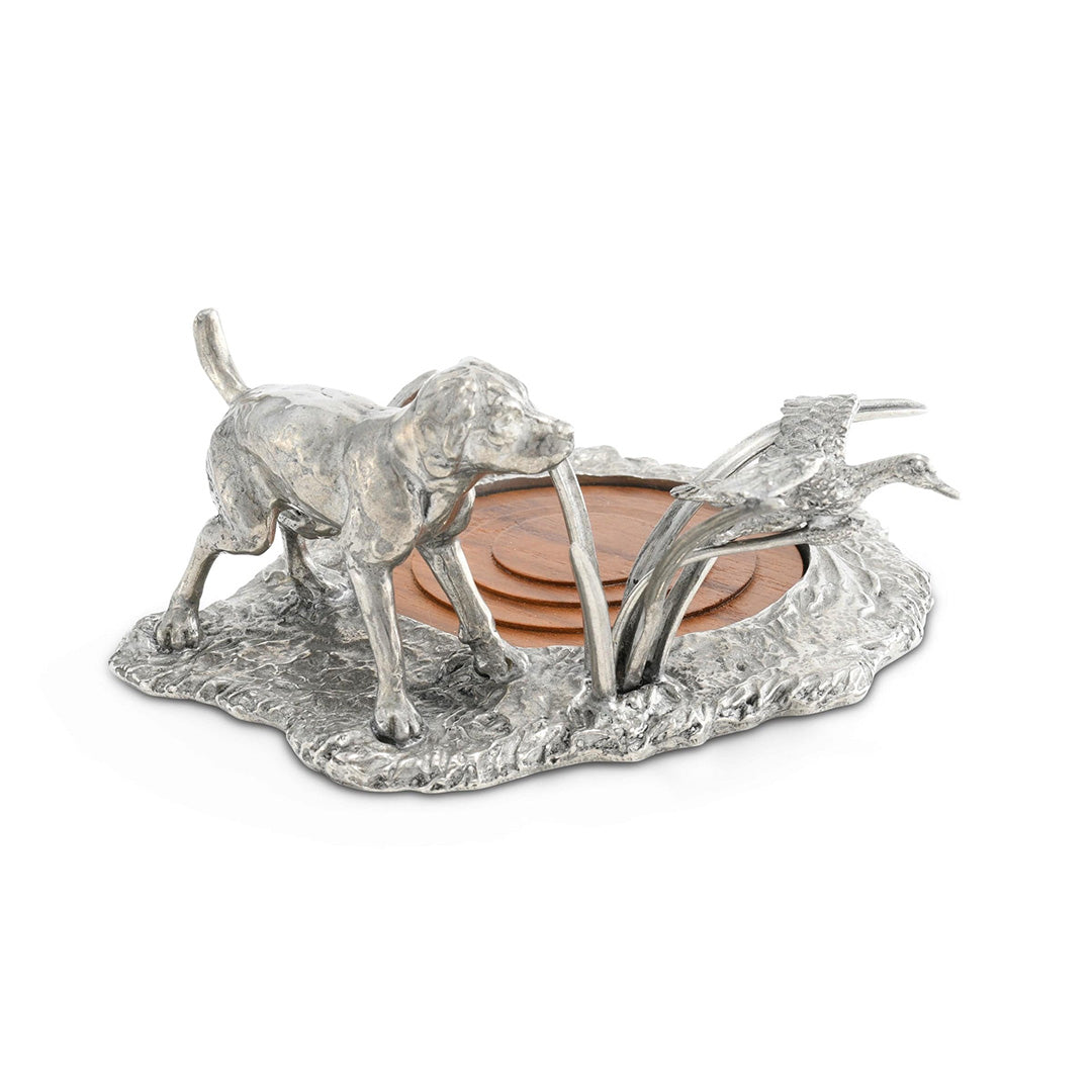 Labrador Retriever & Duck Wine Coaster