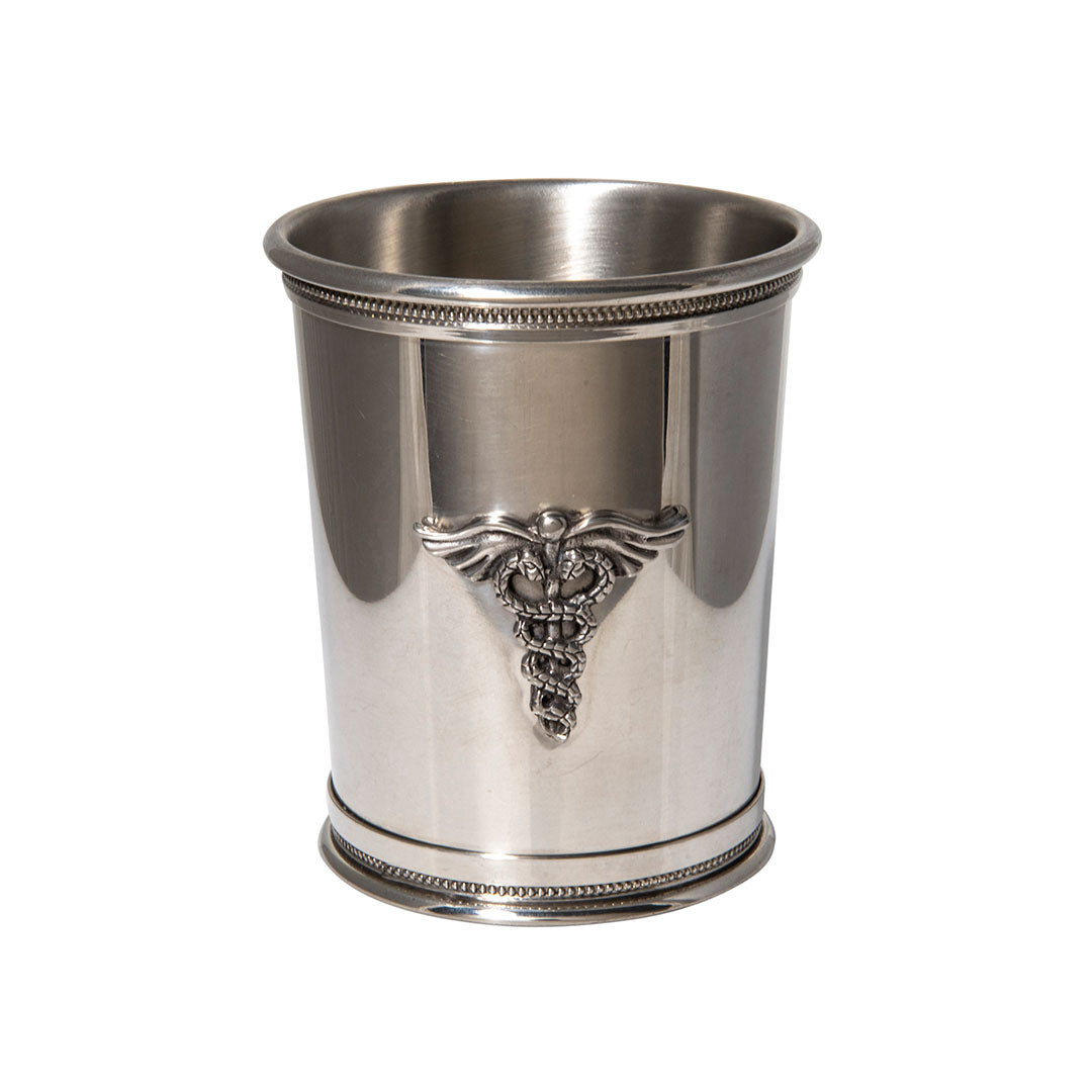 Pewter Caduceus Julep Cup 10oz