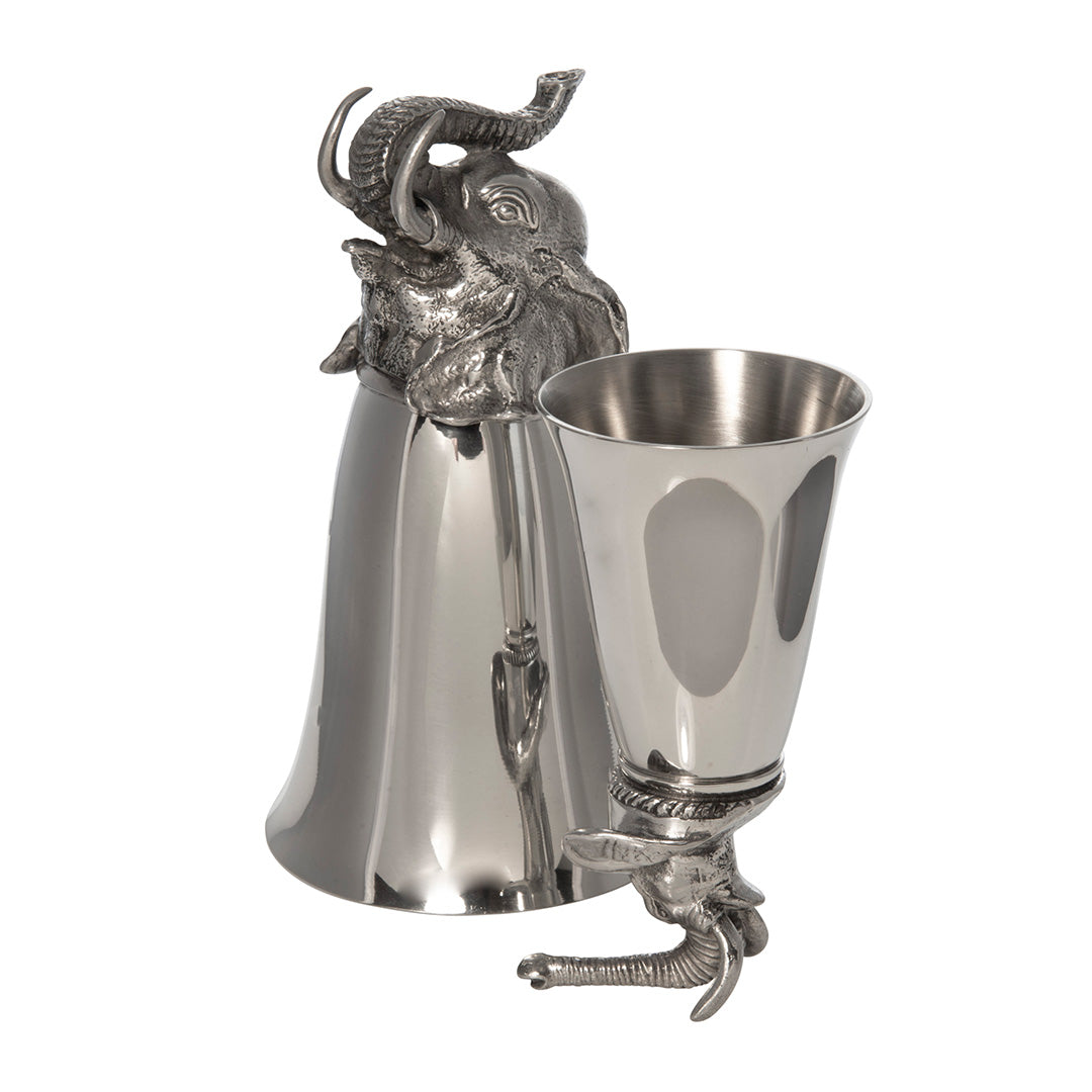 Pewter Elephant Stirrup Cup 8oz