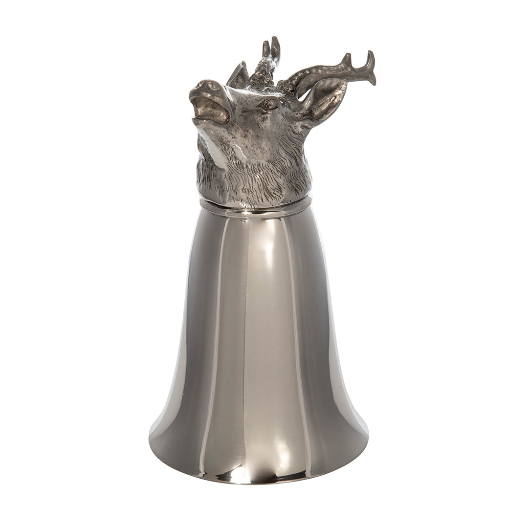 Pewter Stag Deer Stirrup Cup 8oz
