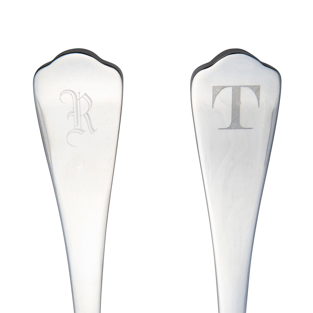 Charleston Rice Spoon with machine engraved initials