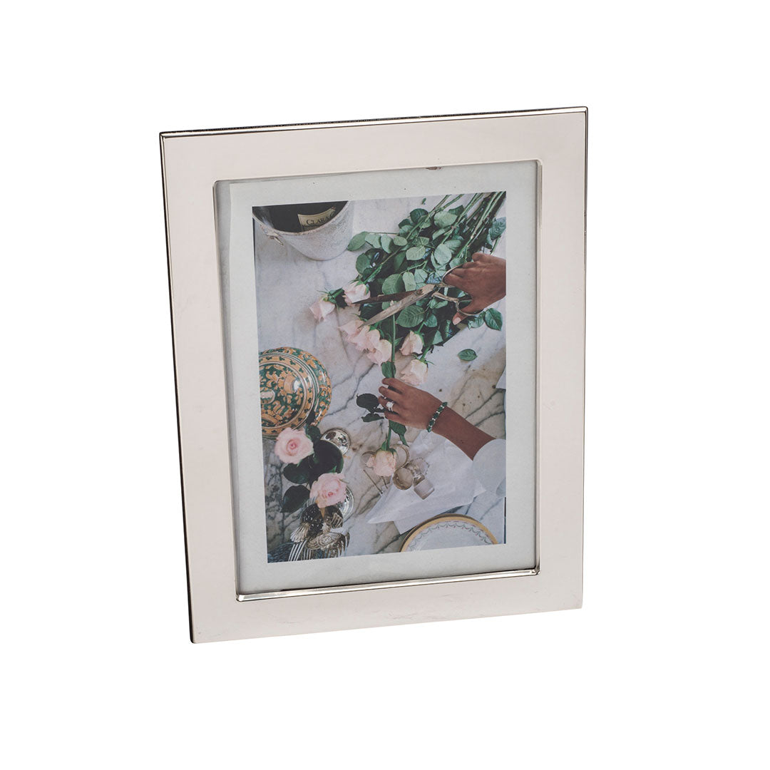 Sterling Silver Plain Picture Frame 5x7